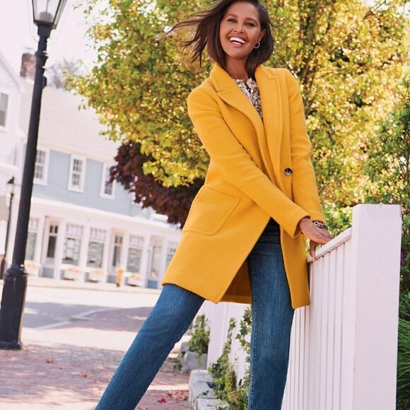 New Talbots Single Breasted Wool Blend Barbiecore Pink Coat Size 2 - Picture 3 of 10